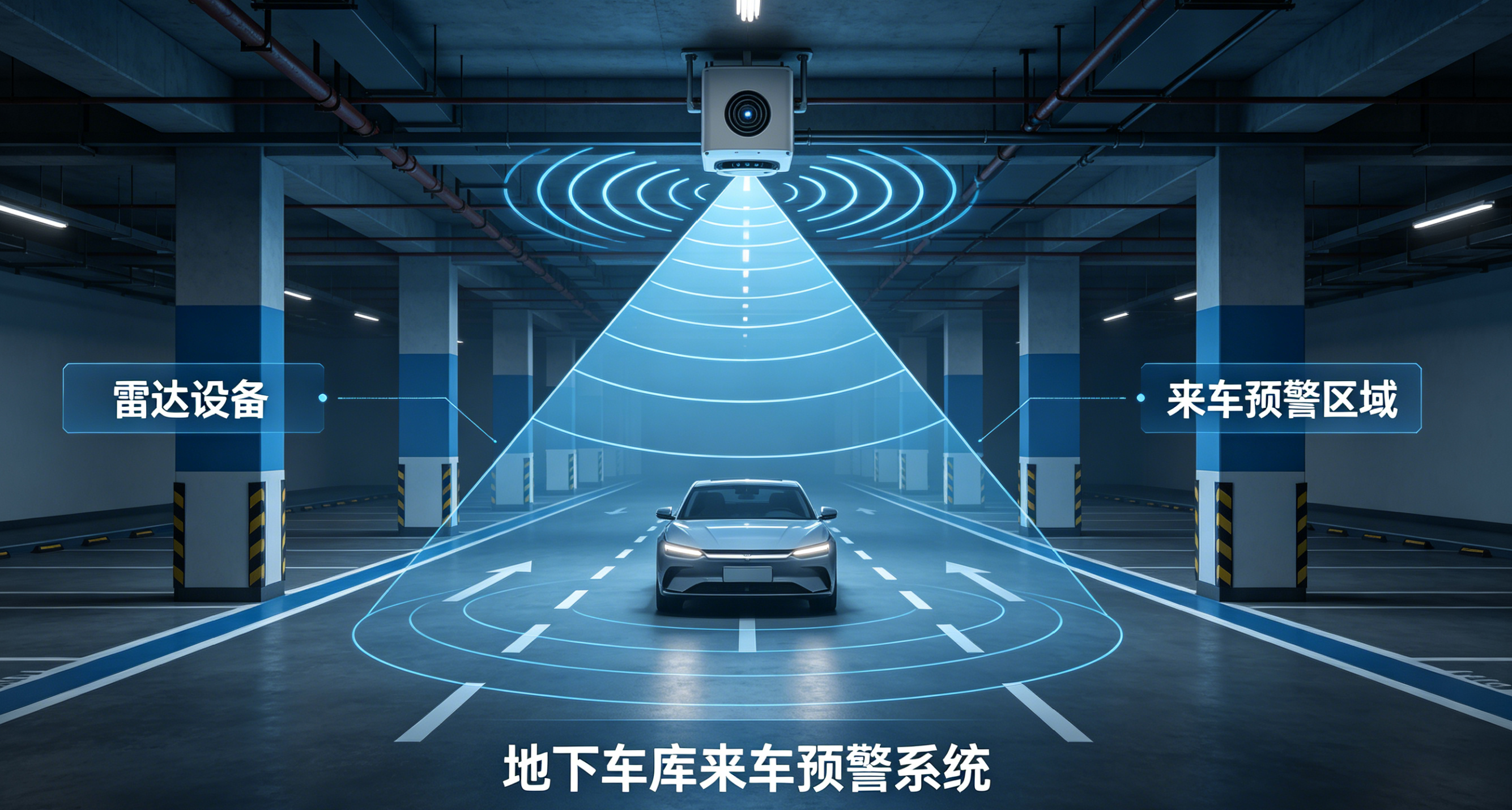 地下车库来车预警